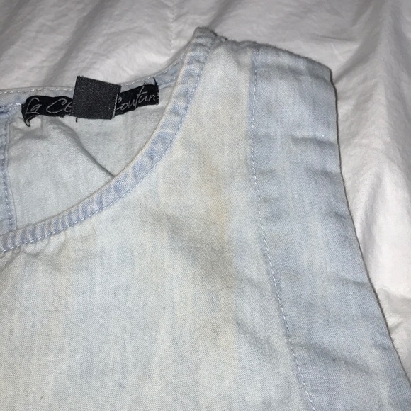 💍Denim halter top with ribbon details 💍 - Picture 4 of 5